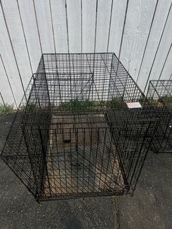 Large Black Wire Dog Crate