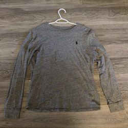 Polo Ralph Lauren Men's Classic Fit Long Sleeve T-Shirt in a versatile heather gray