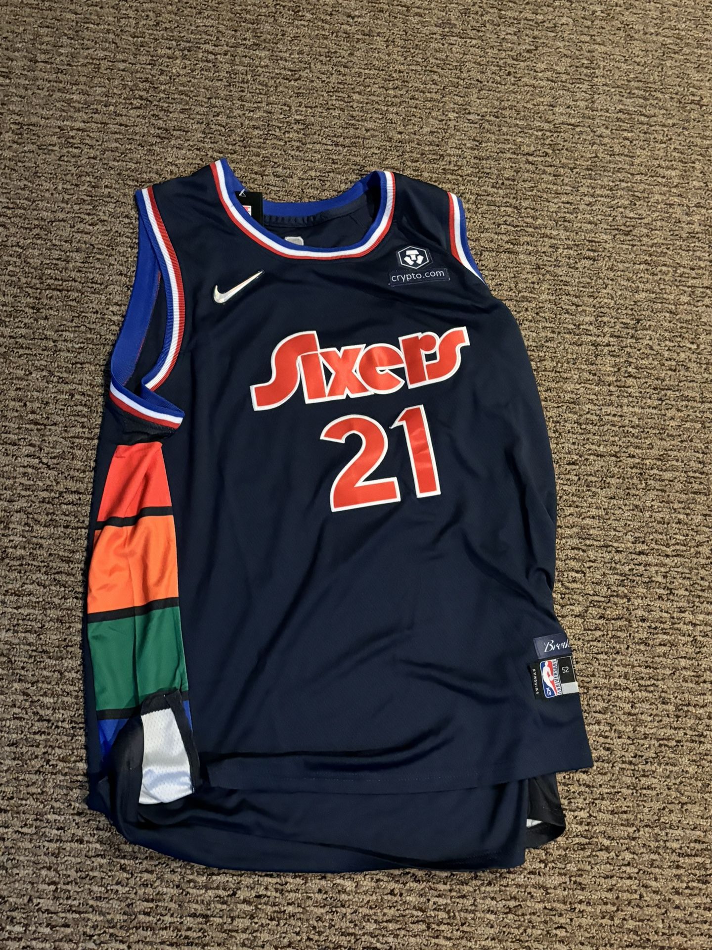 Brand New Joel Embiid 75th Anniversary Edition Jersey Size Xl