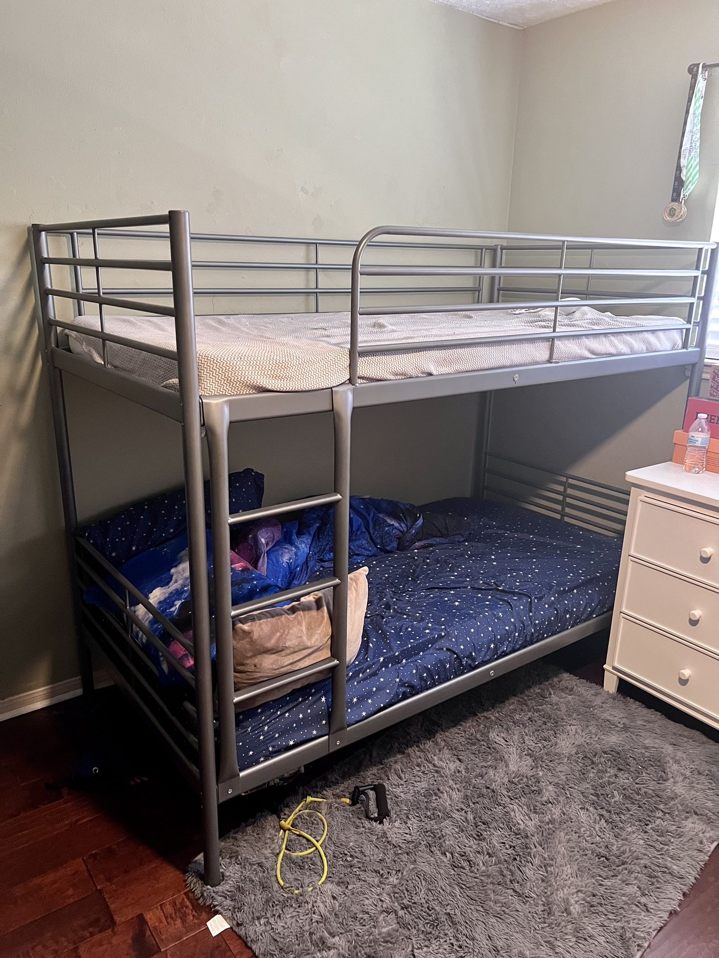 IKEA Bunk Bed frame + 1 NEW IKEA mattress