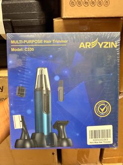 AREYZIN Cortapelos para nariz para hombres, recortadora profesional 3 en 1 sin dolor recargable para orejas y nariz 2025, recortadora impermeable IPX7