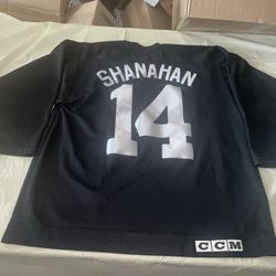 Brendan Shanahan Black Detroit Red Wings Ccm Jersey Men Large Clean Practice Mic