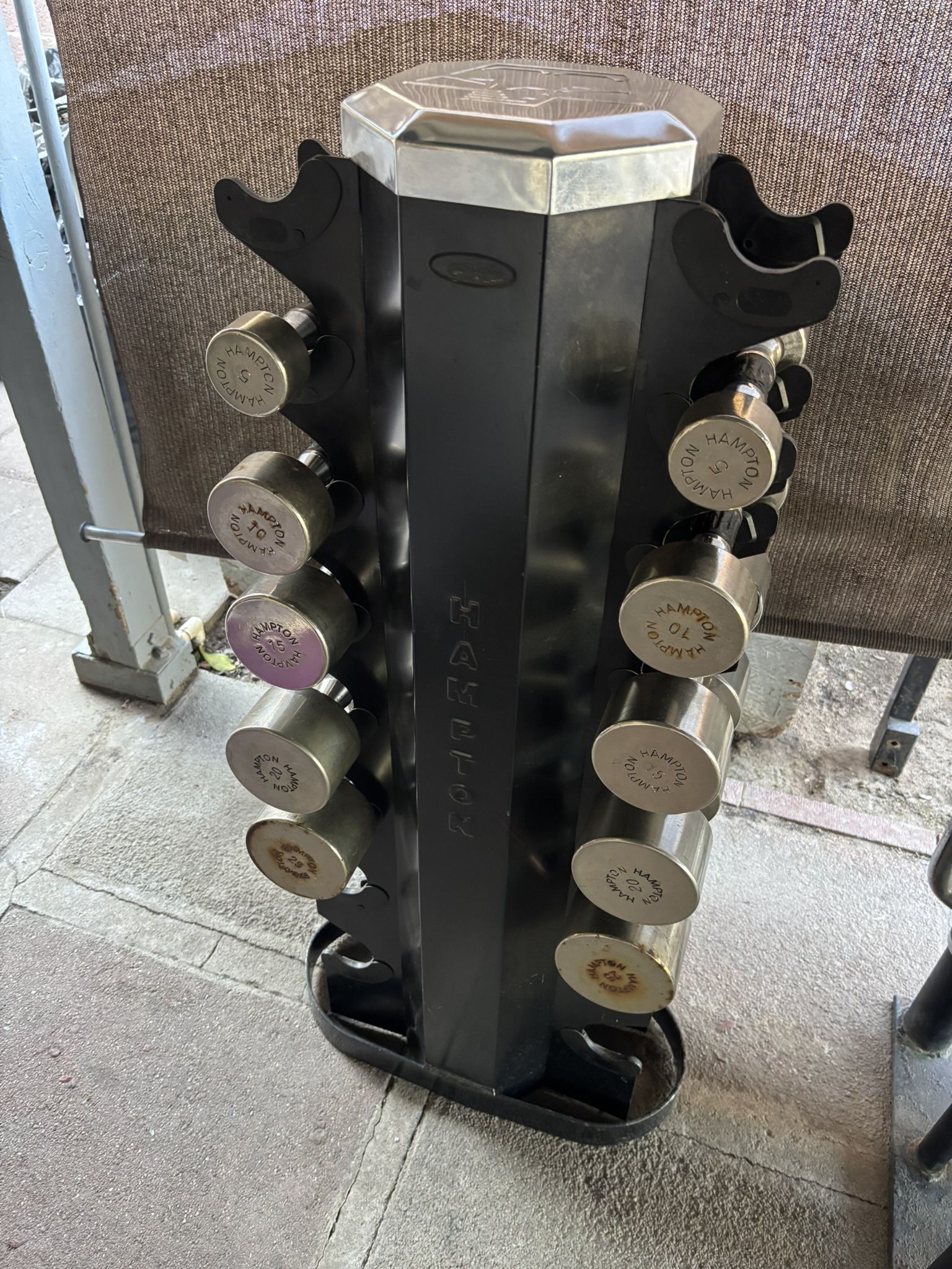 Hampton Weights Dumbbells 5lbs-25lbs Pairs Set