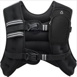 ZELUS Weighted Vest, 20lb Weight Vest with Reflective Stripe for Workout