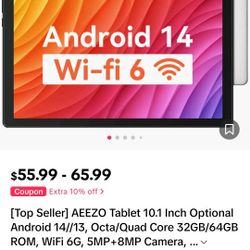AEEZO Android Tablet 14 Wifi 6