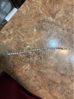 Silver rhinestone bracelet