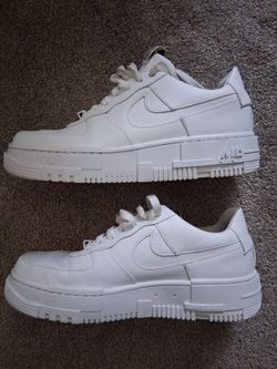 Nike Air Force 1 Pixel Triple White Women’s Size 9 Sneakers CK6649-100 AF1 Low