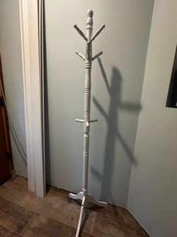 white coat hanger