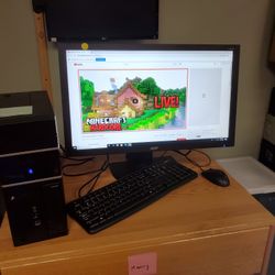 COMPLETE DESKTOP SET WITH 24' ACER MONITOR (INV. D1010N)

