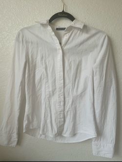 Brandy Melville white button up  long sleeve with collar