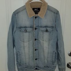 Sherpa Denim Mens Jacket Size Small