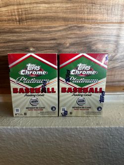 2025 Topps Chrome MLB Baseball Platinum Box Cards