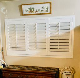 REAL WOOD & LIFETIME WARRANTY, Custom Interior Shutters, Plantation Shutters, Window Treatments, Window Coverings, Persianas de Madera