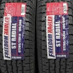 ( 2 TIRES ) 205/75R14 FOR TRAILER 