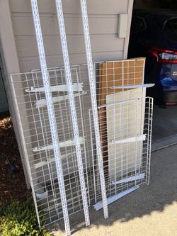 Heavy wire shelving