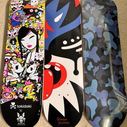 Skateboards As Display No Trades