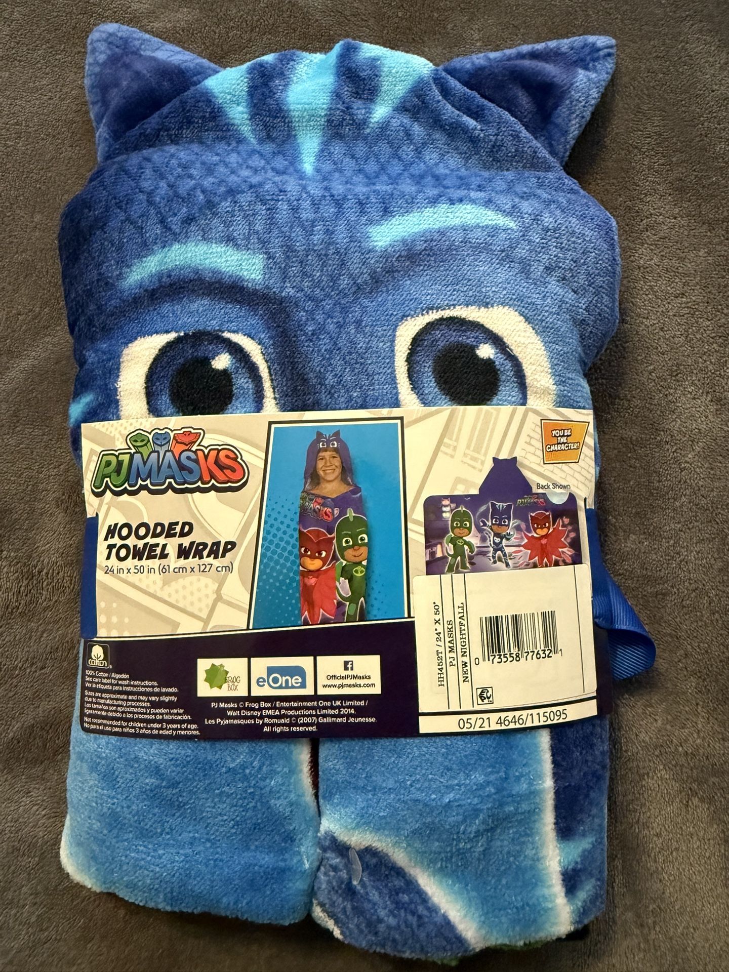 PJ Masks Hooded Kids Towel Wrap