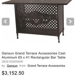 Gensun Grand Terrace Bar Table