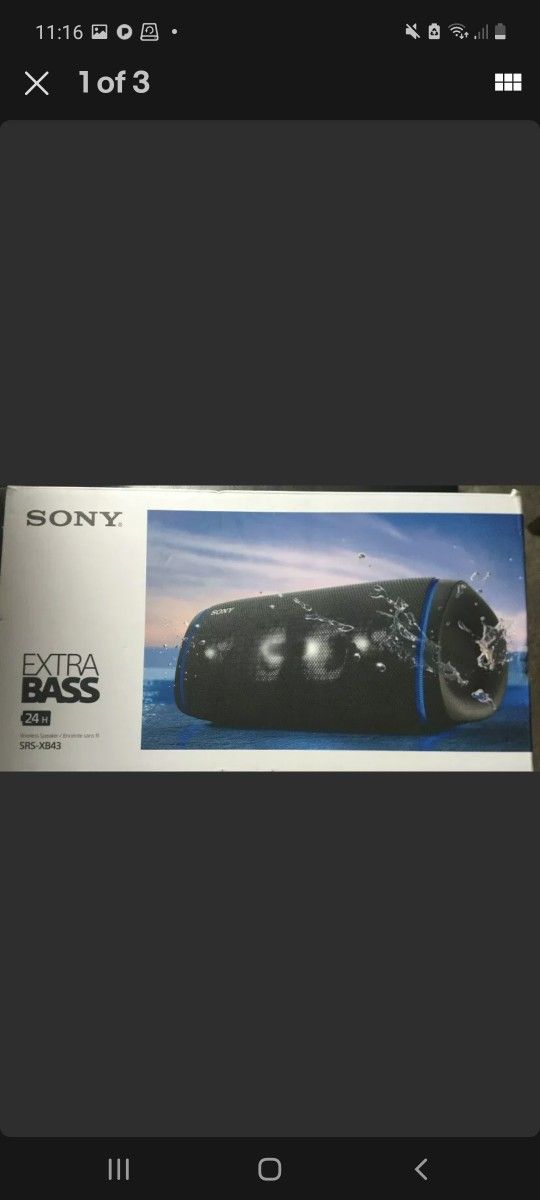 Sony Portable Bluetooth Led