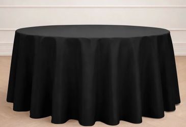 Set of 6 120” Polyester Round Tablecloths