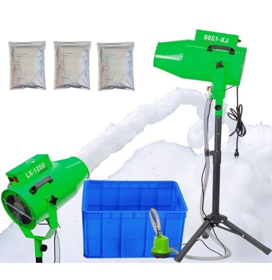 Party Foam Machine, Pool Water Toys for Kids & Adults, Foam Cannon with 3pcs Foam Granules and Water Tank, Holiday & Birthday Girls & Boys, Business C