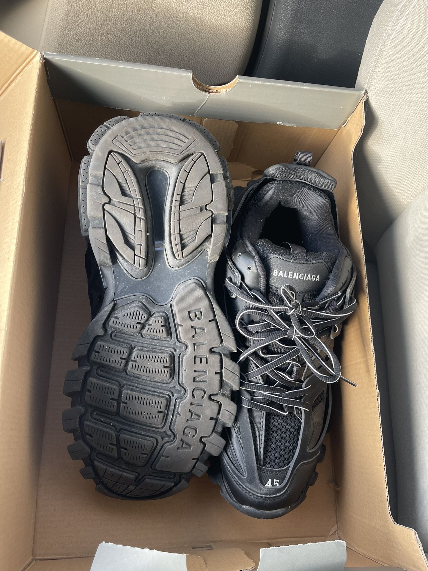 Balenciaga Track Sneakers – All Black – Size 45 (Men’s 12 US)