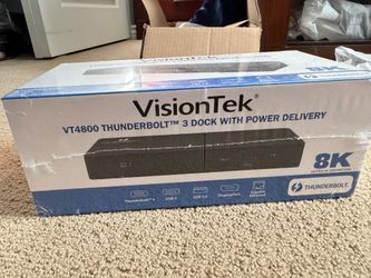 VisionTek VT4800 8K Thunderbolt 3 USB-C Dock Docking Station P/N 901292