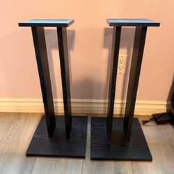 (Pair) Speaker Stands, 24” High, 7” Sq Top