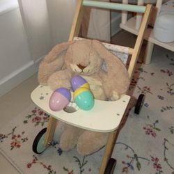 Easter Bunny & Baby Walker/Doll Stroller 