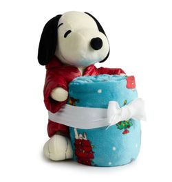 Snoopy Plush With Blanket
