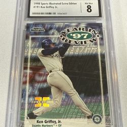 🔥 Ken Griffey Jr. 1998 Sports Illustrated Extra Edition #191 /250 – CSG 8 NM/Mint 🔥