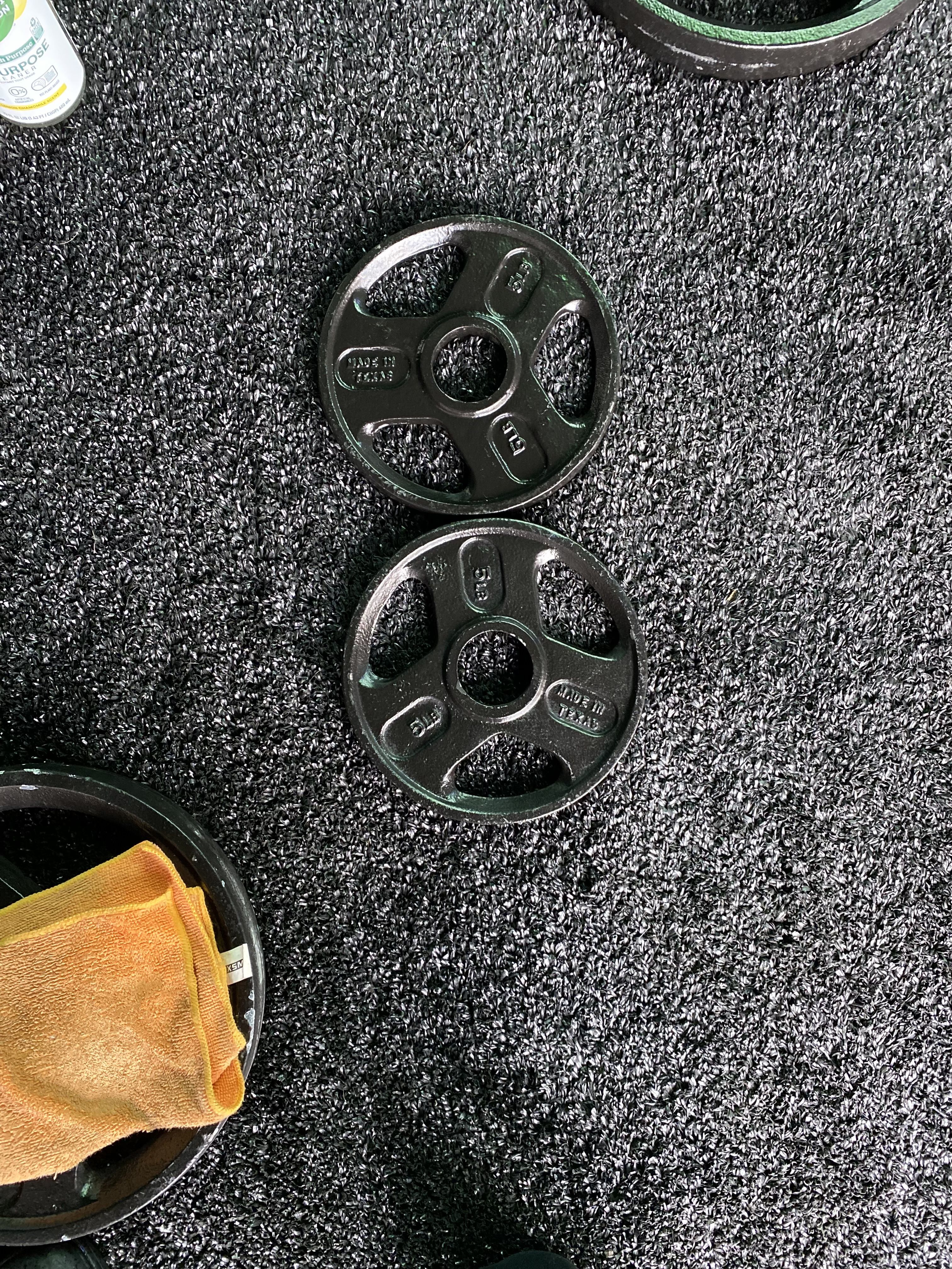 Cast Iron Grip Plate sets 5lb pairs- Price for one pair 