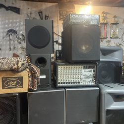 Multiple Speakers, Amps, Mixers Etc - Please Reach Out Of Pricing Or Make An Offer 