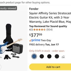 Electric Guitar - Fender Stratocaster Squier Affinity 