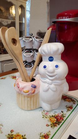 Pillsbury Dough Boy decorative utensil holder