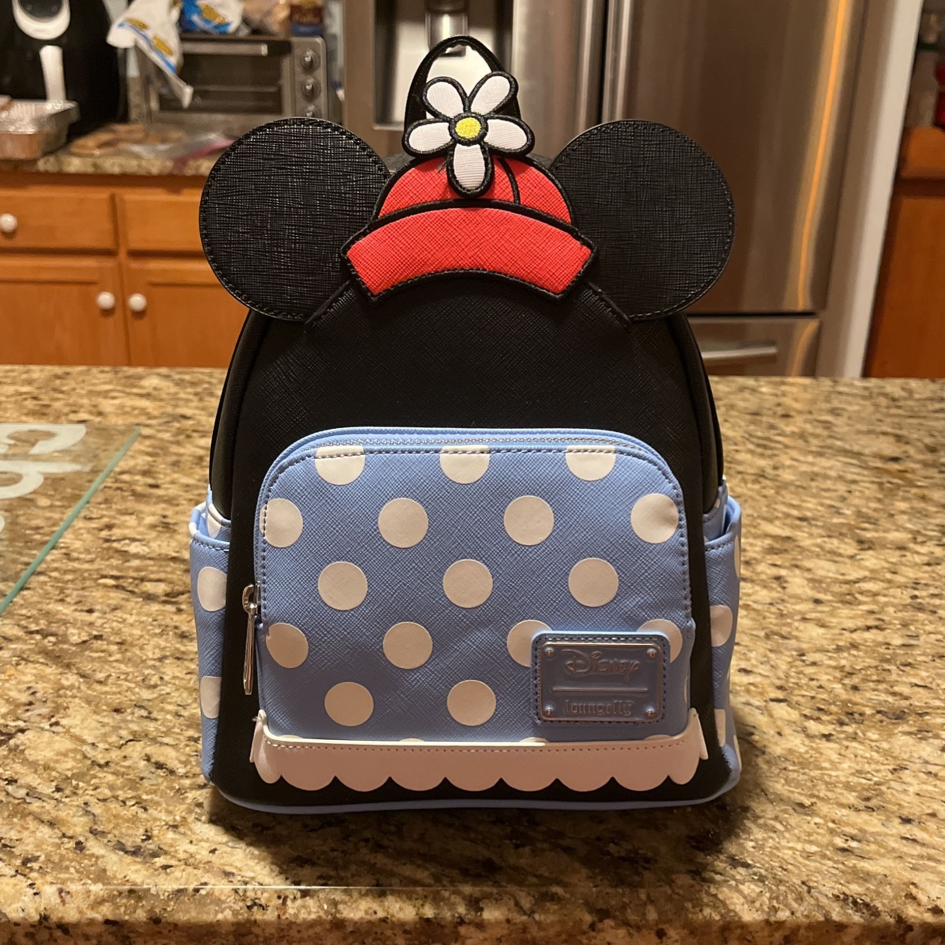 Disney Loungefly Mickey Minnie Mouse Pooka Dots Mini Backpack NWT