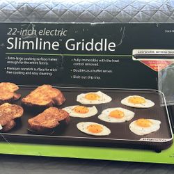 22 Inch Electric Slimline Griddle 