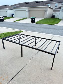 Selling a foldable twin-size bed frame.