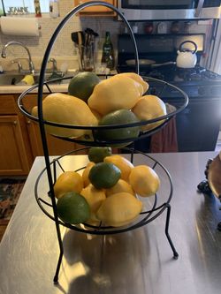 Fruit Basket (2 Tiers) - Wrought Iron
