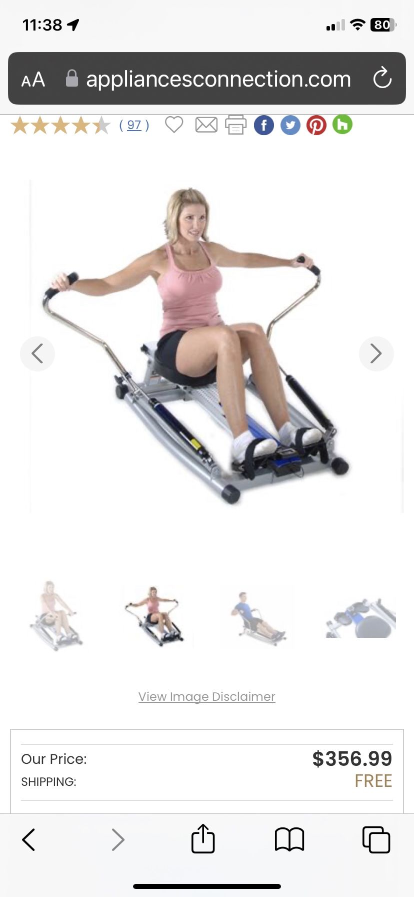 1215 Orbital Rower Exercise Equipment Like new for Sale in Miami FL OfferUp