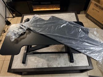FlexiSpot Standing Desk Converter (36", Black) - Brand New with Minor Flaw (READ DESCRIPTION)