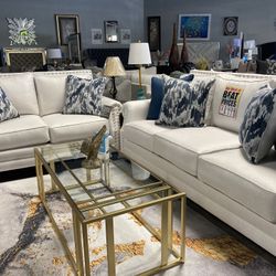 Elegant Sofa Loveseat 💙☁️ $1,899