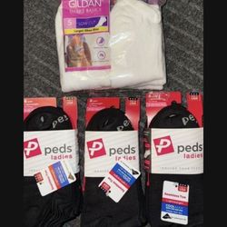 23 PAIRS OF WOMENS NO SHOW LOW CUT LIGHT WEIGHT SOCKS BLACK & WHITE SIZE 4-10