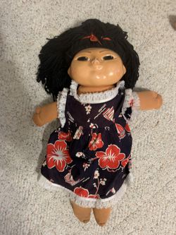 Hawaiian cabbage patch doll signed