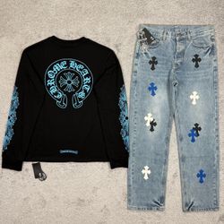 Chrome Hearts Jeans size 32 $180 Shirt size M/L $120