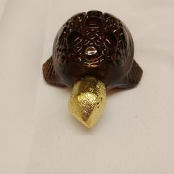 AVON BROWN TURTLE COLOGNE BOTTLE 