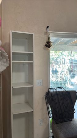 White cubby shelf