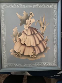 Rare vintage art. I have no great knowledge about this piece other than Mid Century!! Great for a vintage decor piece.