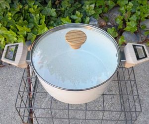 Pot with Lid Excellent Condition 10" W X 4 1/2" T
