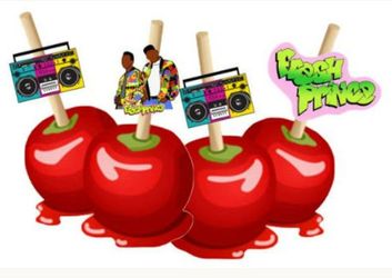 12 Custom Candy Apple Toppers